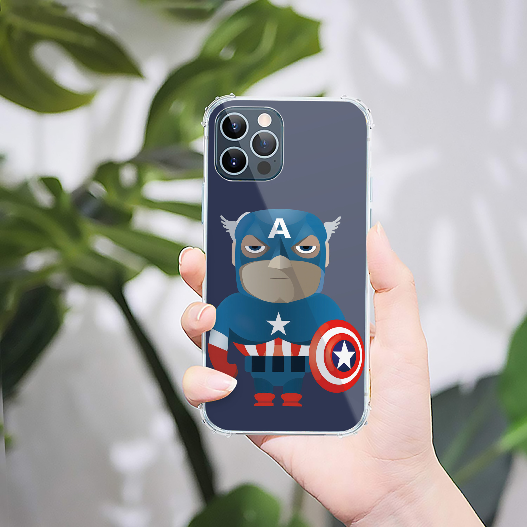 （画像用） アベンジャーズ The Avengers 【iPhone 12シリーズ対応】透明スマホケース（クリアソフトケース）
